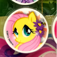 Fluttershy circular eraser