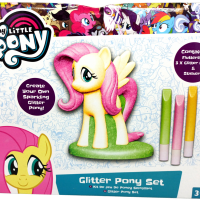 Fluttershy Glitter Pony figure