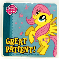 'Great Patient' Fluttershy sticker