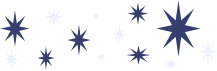 Silver Glow Stars Decoration